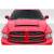 2002-2008 Dodge Ram 1500 2500 3500 Demon Look Hood - 1 Piece - image 1
