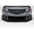 2009-2014 Acura TSX Duraflex HFP V3 Look Front Lip Under Spoiler Air Dam - 3 Piece ( fits modulo bumper only ) - image 1