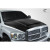 2002-2008 Dodge Ram 1500 2500 3500 Demon Look Hood - 1 Piece - image 2