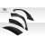 2011-2013 Kia Optima Duraflex CPR Wide Body Rear Fender Flares - 6 Piece - image 6
