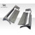 1984-1996 Chevrolet Corvette C4 C5 Conversion Side Skirts Rocker Panels with Doorcaps - 6 Piece - image 5