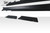 2016-2022 Chevrolet Camaro Duraflex Grid Side Splitters 6 Piece