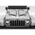 2007-2018 Jeep Wrangler JK Rage Hood - 1 Piece - image 1
