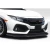 2017-2021 Honda Civic HB Type G Front Lip Under Spoiler - 1 Piece - image 3