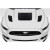 2015-2017 Ford Mustang GT1 Hood Vents - 3 Piece - image 1