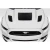 2015-2017 Ford Mustang GT1 Hood Vents - 3 Piece - image 5