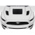 2015-2017 Ford Mustang GT1 Hood Vents - 3 Piece - image 5