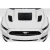 2015-2017 Ford Mustang GT1 Hood Vents - 3 Piece - image 3