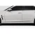 2016-2019 Cadillac CTS-V Alpha Side Skirt Splitters - 2 Pieces - image 3