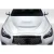 2014-2023 Infiniti Q50 GTS Look Hood - 1 Piece - image 3