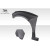 2009-2014 Acura TSX Khan Front Fender Flares - 4 Piece (+60mm wider) - image 5