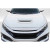 1992-2020 Universal Honda Civic GTAK Hood Scoop - 1 Piece - image 1