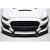 2015-2017 Ford Mustang GT500 Look Front Lip Spoiler Air Dam - 1 Piece ( For GT500 Look Front Bumper ) - image 1
