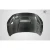 2016-2021 Honda Civic Time Attack Carbon Fiber Hood - image 5