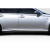2013-2015 Lexus GS F Sport Gilda Side Skirt Rocker Panel Splitters - 2 Pieces (S) - image 3
