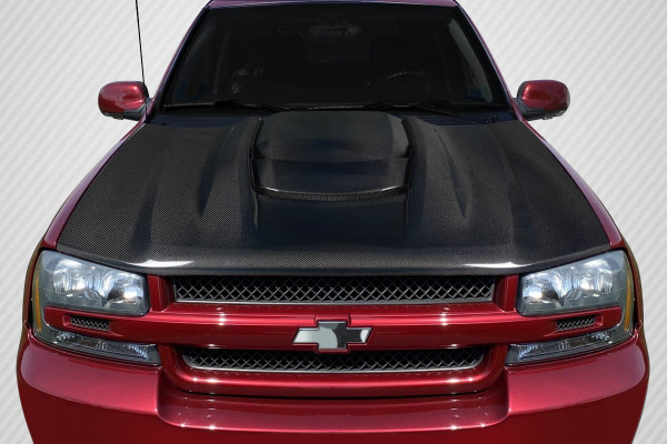 2002-2008 Chevrolet Trailblazer Carbon Creations ZR1 V2 Look Hood 1 Piece (ed_119055)