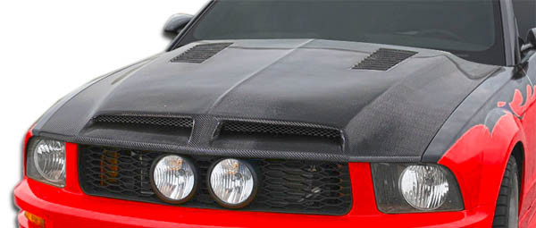 2005-2009 Ford Mustang Carbon Creations GT500 Hood 1 Piece