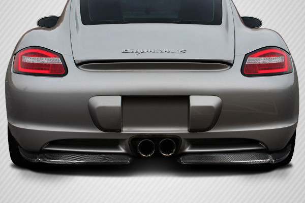 2006-2010 Porsche Cayman Carbon Creations Motox Rear Lip Spoiler Air Dam 2 Pieces