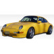 1995-1998 Porsche 911 Carrera 993 C2 C4 Targa Duraflex RS Look Front Add Ons Spat Bumper Extensions - 2 Piece - image 1