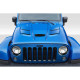 2007-2018 Jeep Wrangler Duraflex Viper Look Hood - 1 Piece - image 1