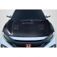 2016-2021 Honda Civic TS 1 Hood - 1 Piece - image 2