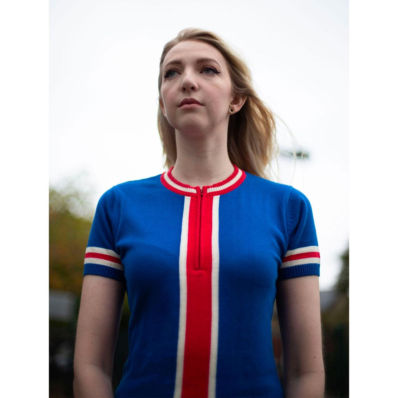 Aster MADCAP ENGLAND 60s Mod Zip Neck Knit Dress T