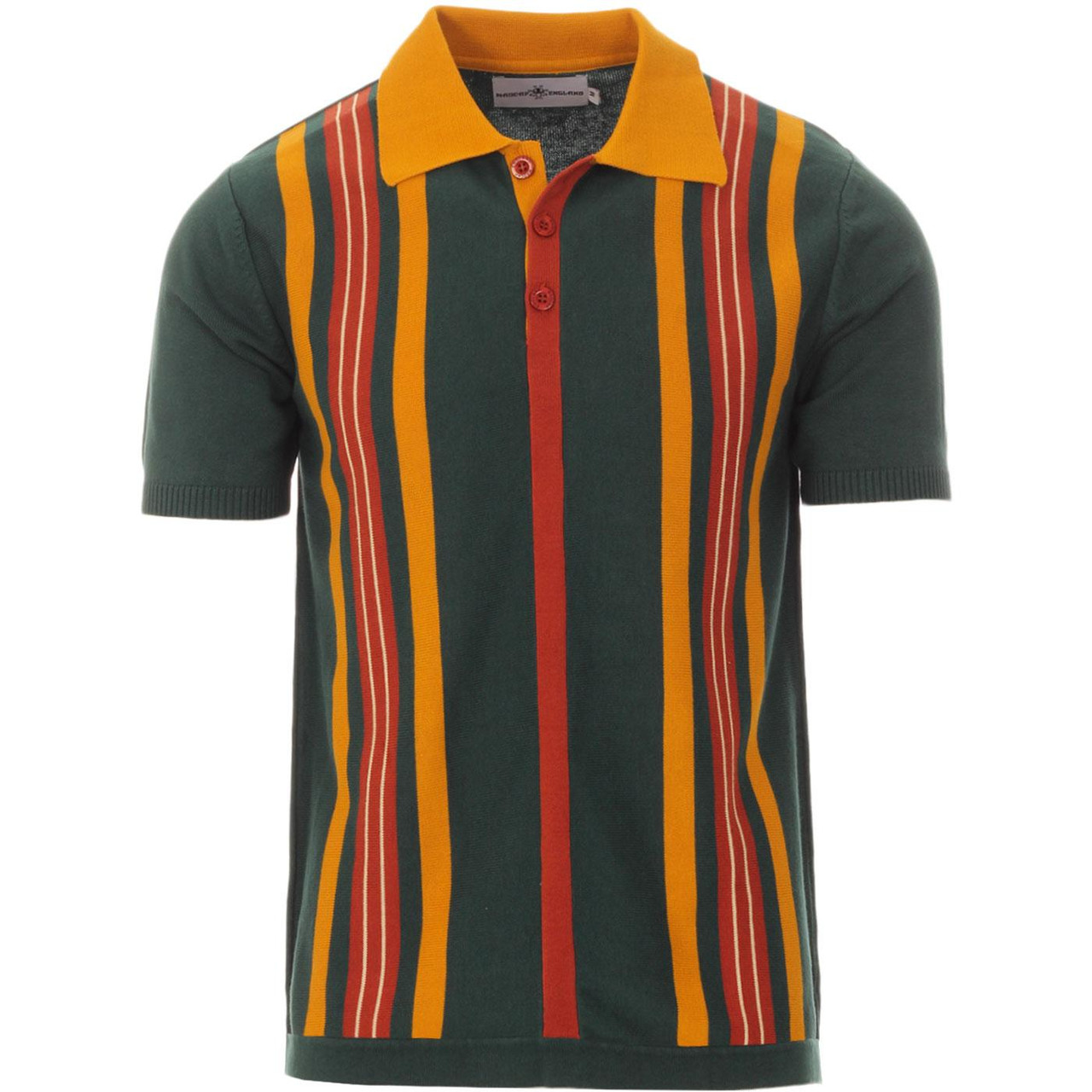 Farlowe MADCAP ENGLAND Mod Stripe Knit Polo Top PP