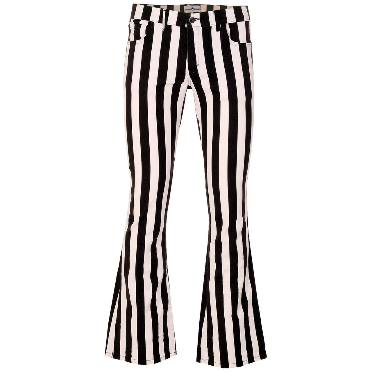 Striped sales pants flare