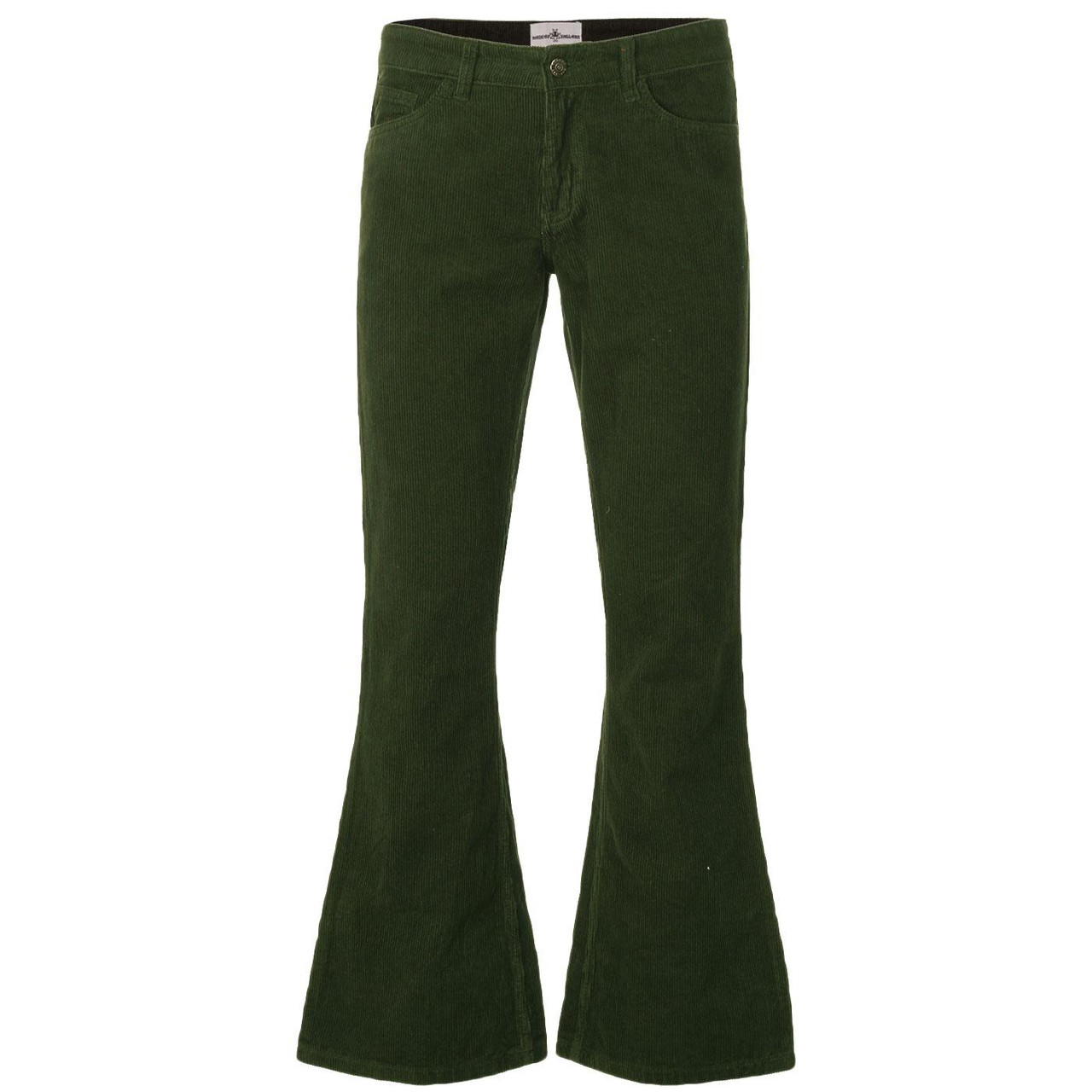 Green Cord Flare Pants – INTRIGUE