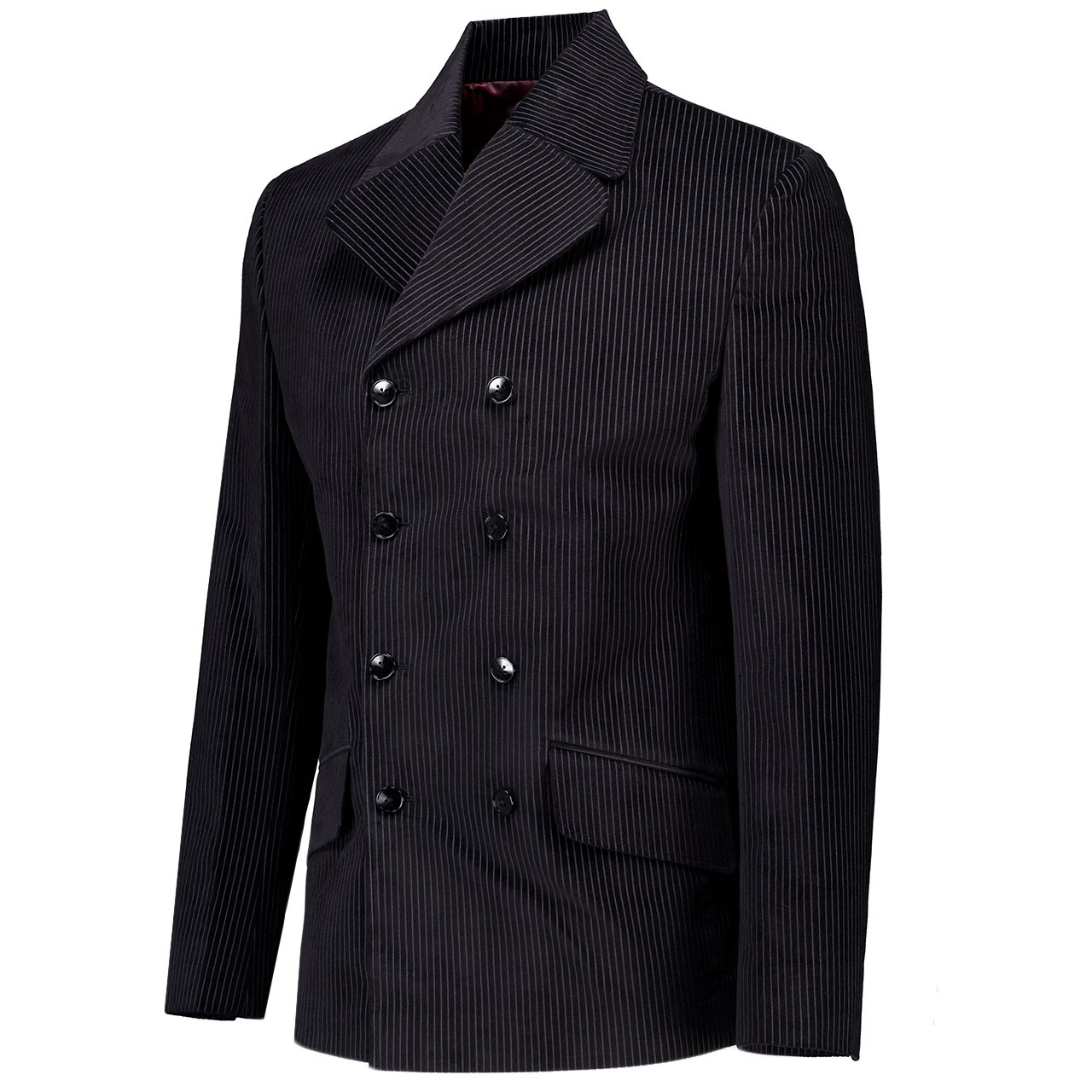 ジャケット・アウター vintage pinstripe double chester coat Rare Breed Velvet Pinstripe Mod Double Breasted Blazer Jacket