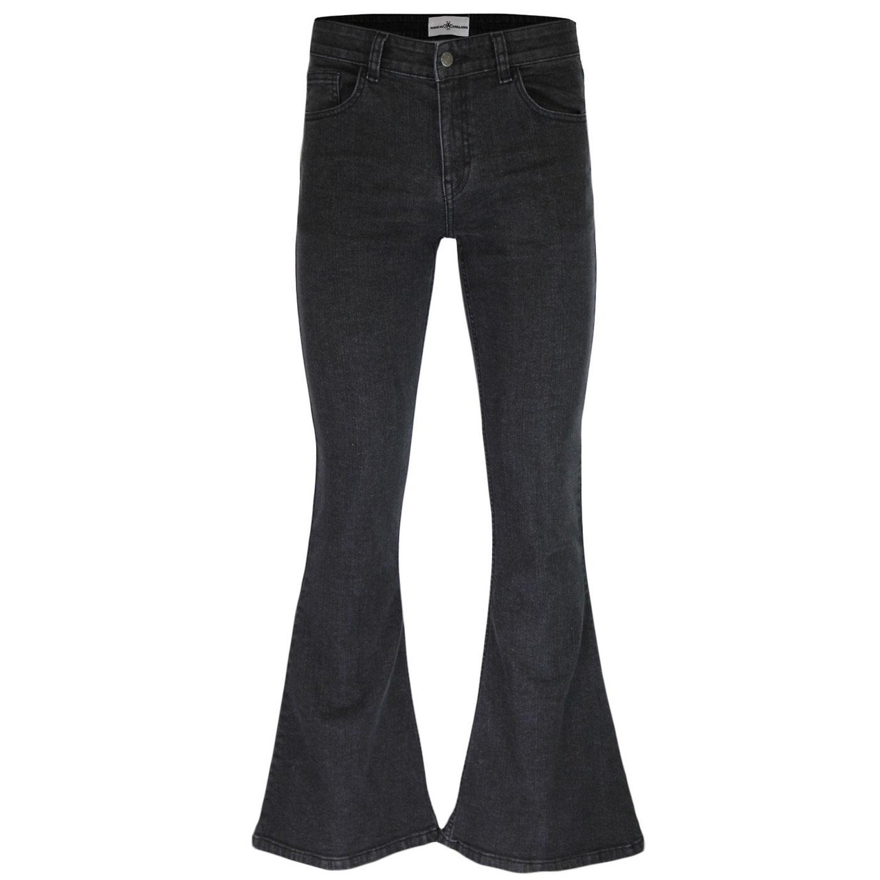 Stretchy bell hot sale bottom jeans