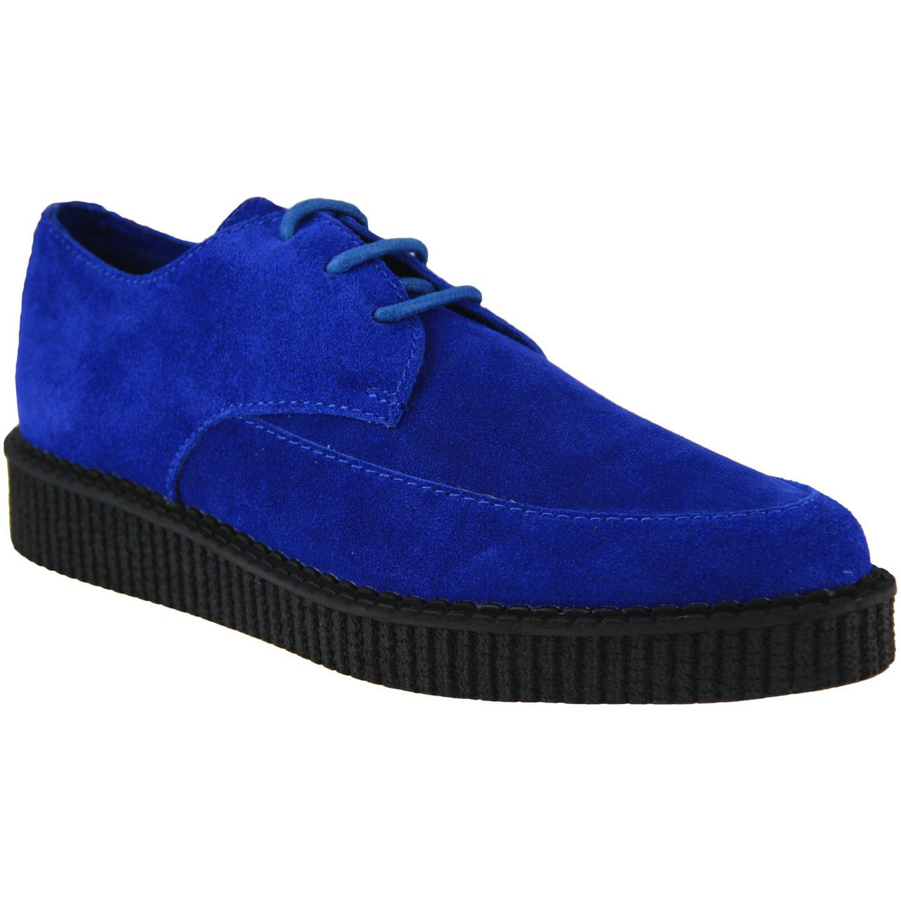 Shoes | Womens Guidi Suede Lace Up Shoe Blue - William Duell