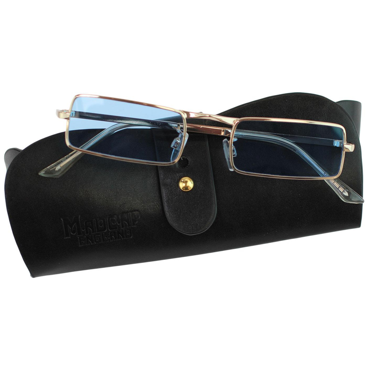 McGuinn MADCAP ENGLAND 1960s Granny Glasses BLUE