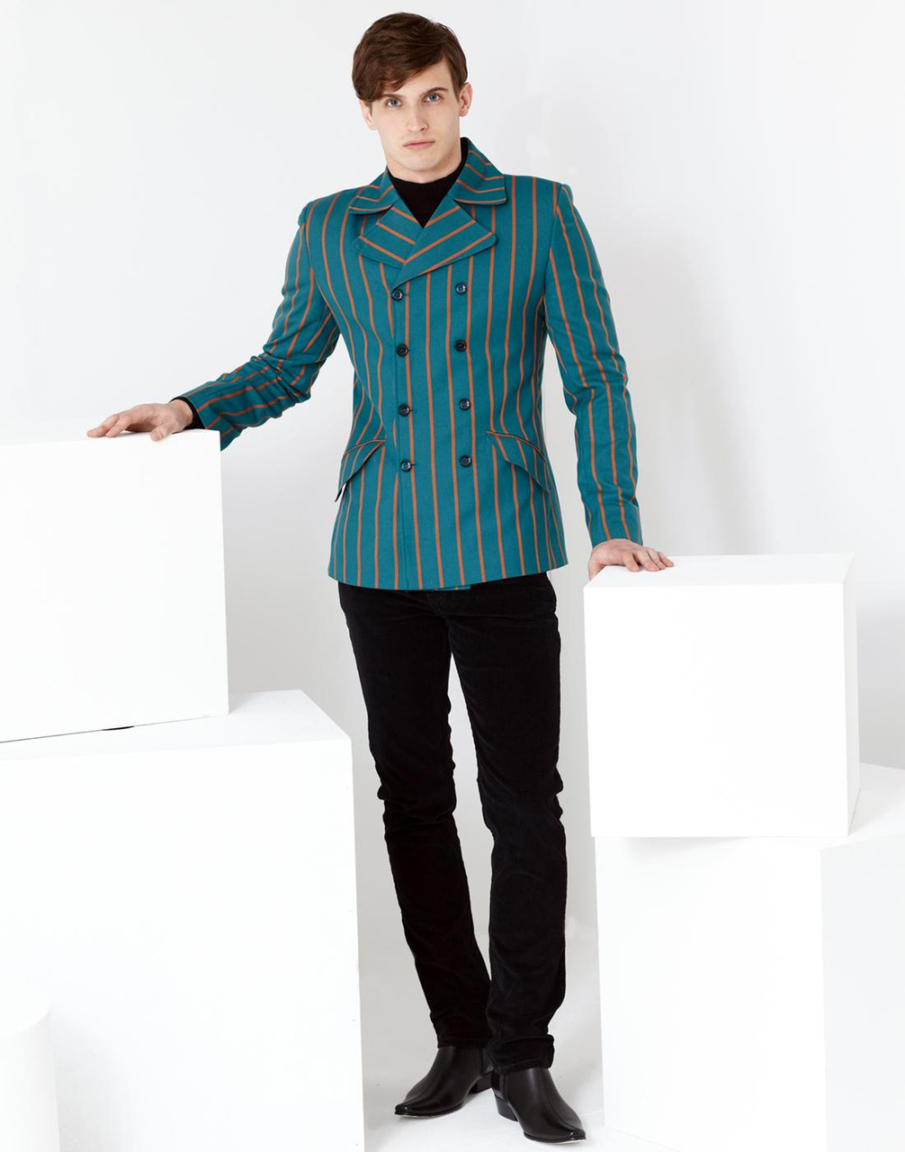 Howl MADCAP ENGLAND Double Breasted Stripe Blazer