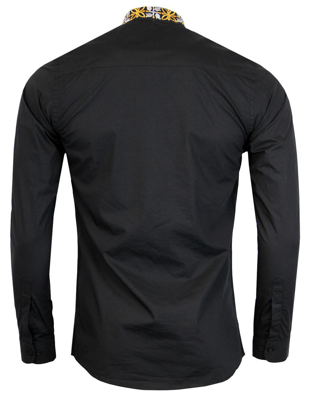 60's Mr.Jack Italian collar shirt Black