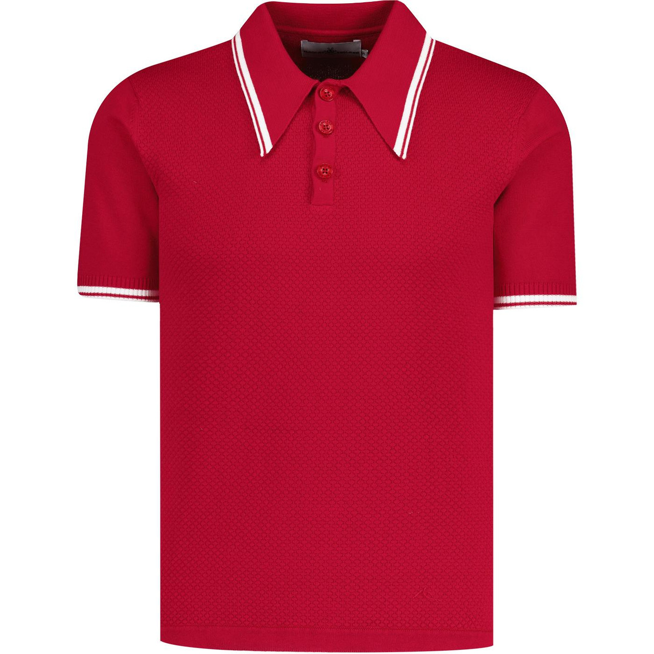 Empire MADCAP ENGLAND Retro Popcorn Knit Polo (JR)