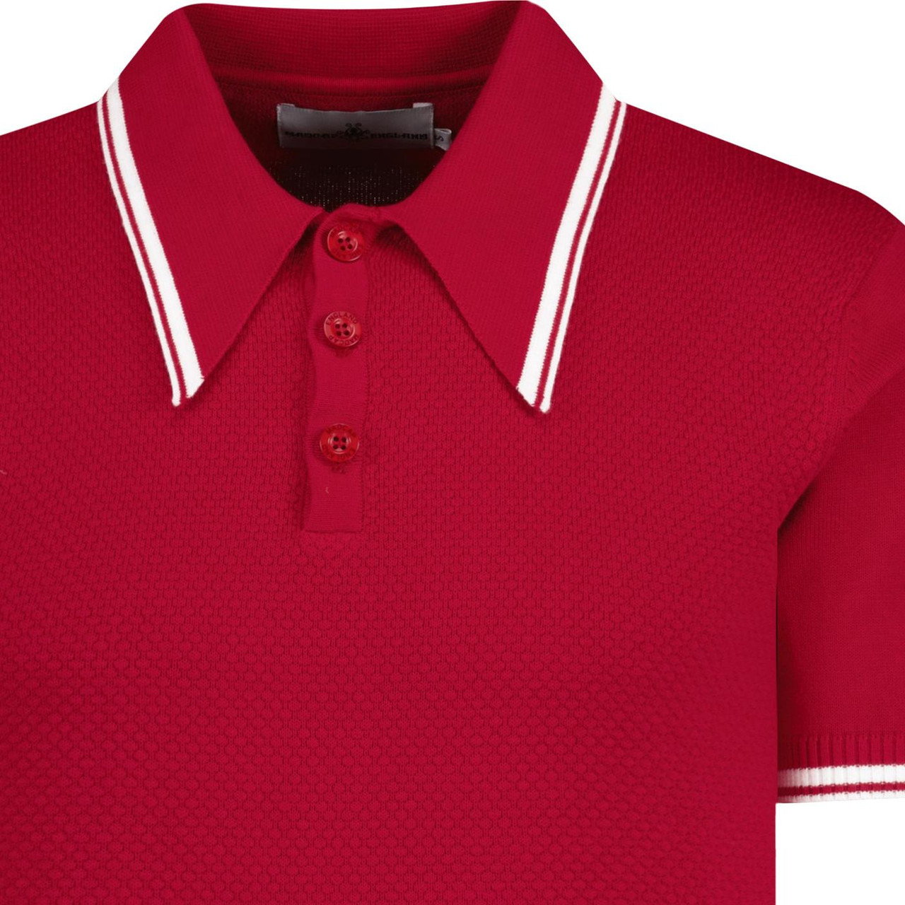 Empire MADCAP ENGLAND Retro Popcorn Knit Polo (JR)