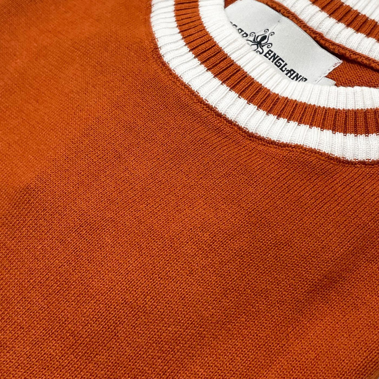 Moon Madcap England Mod Tipped Knit Tee Cinnamon