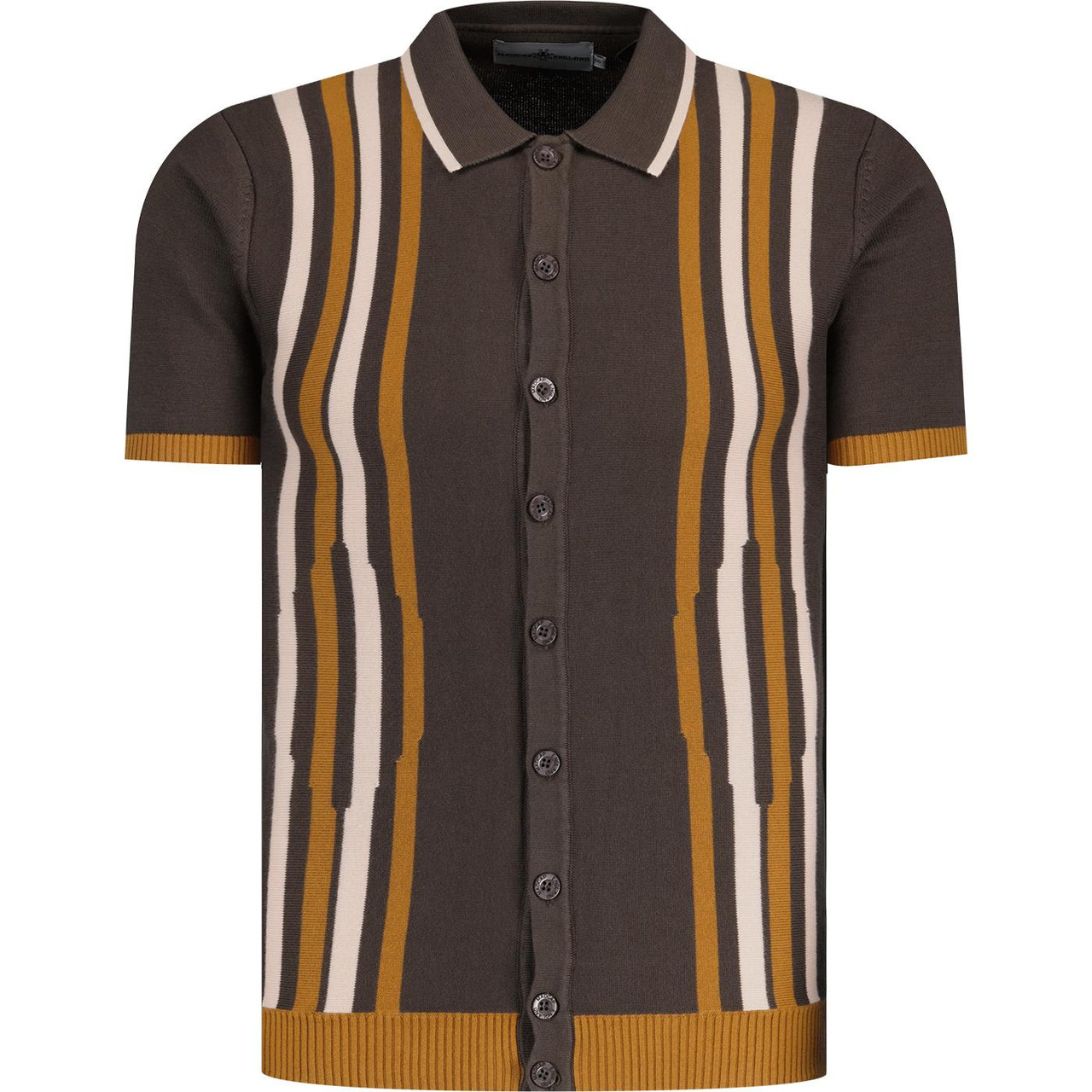 トップス opium england logo knit polo shirts Coltrane Madcap England Mod Jacquard Knit Polo PS