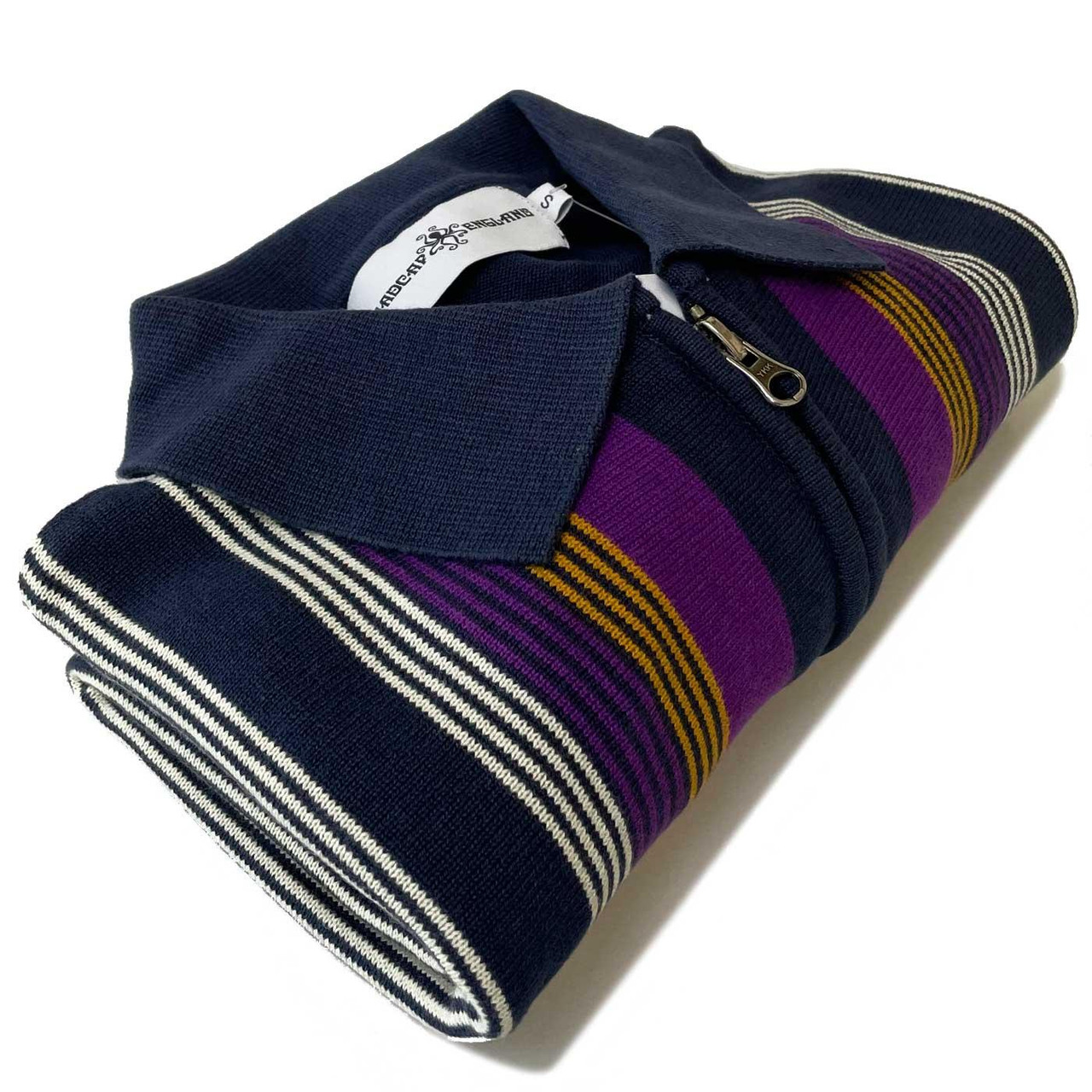 Capitol Madcap England Mod Stripe Zip Polo (NB)