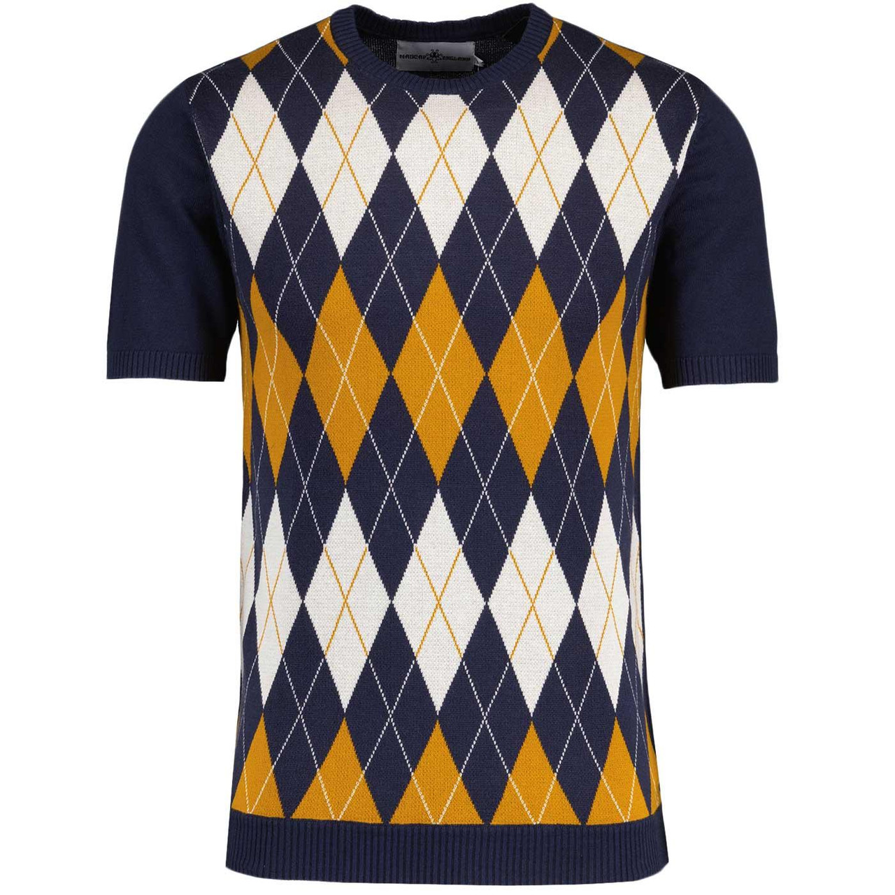 Blane Madcap England Mod Argyle Knitted T-Shirt NB