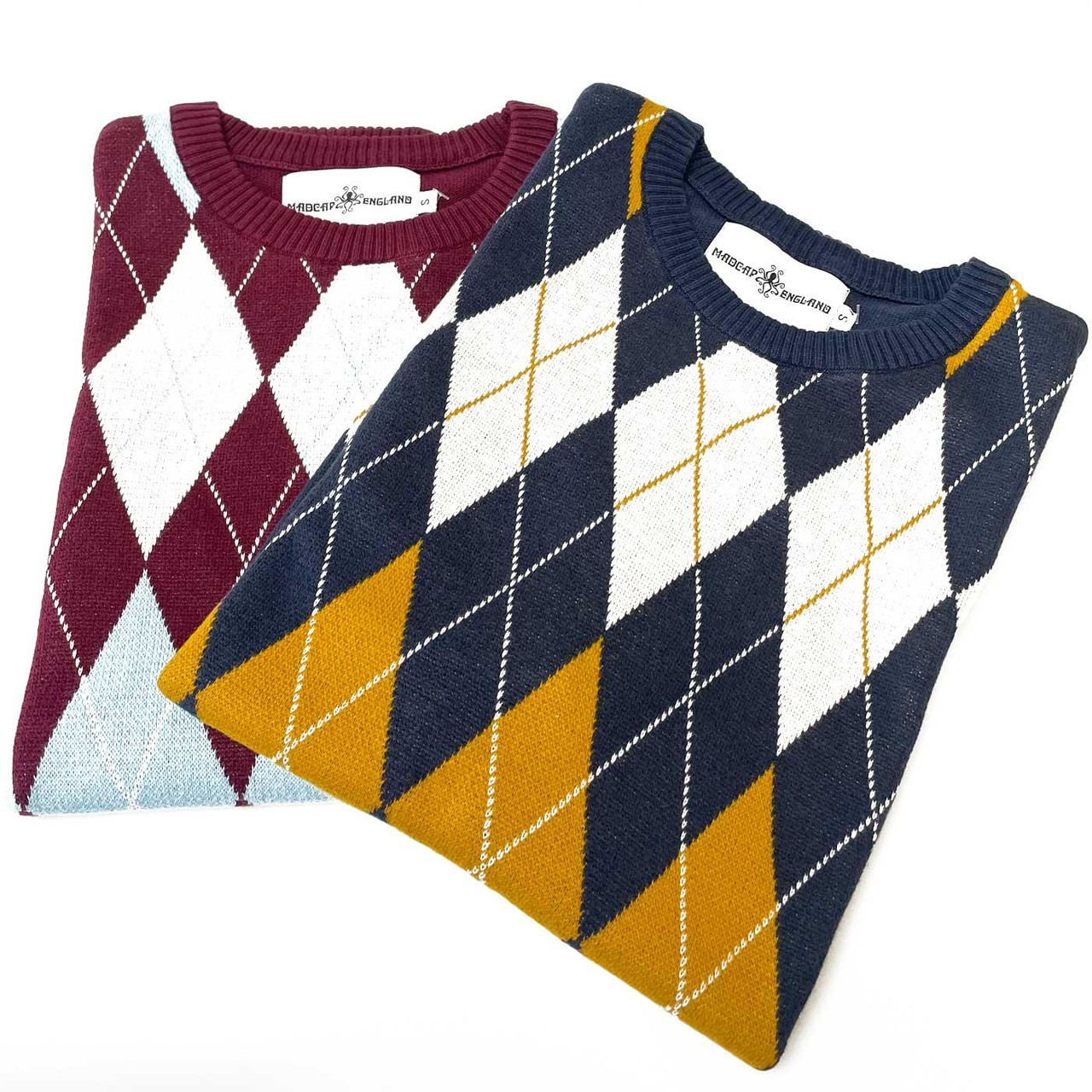 Blane Madcap England Mod Argyle Knitted T-Shirt Z