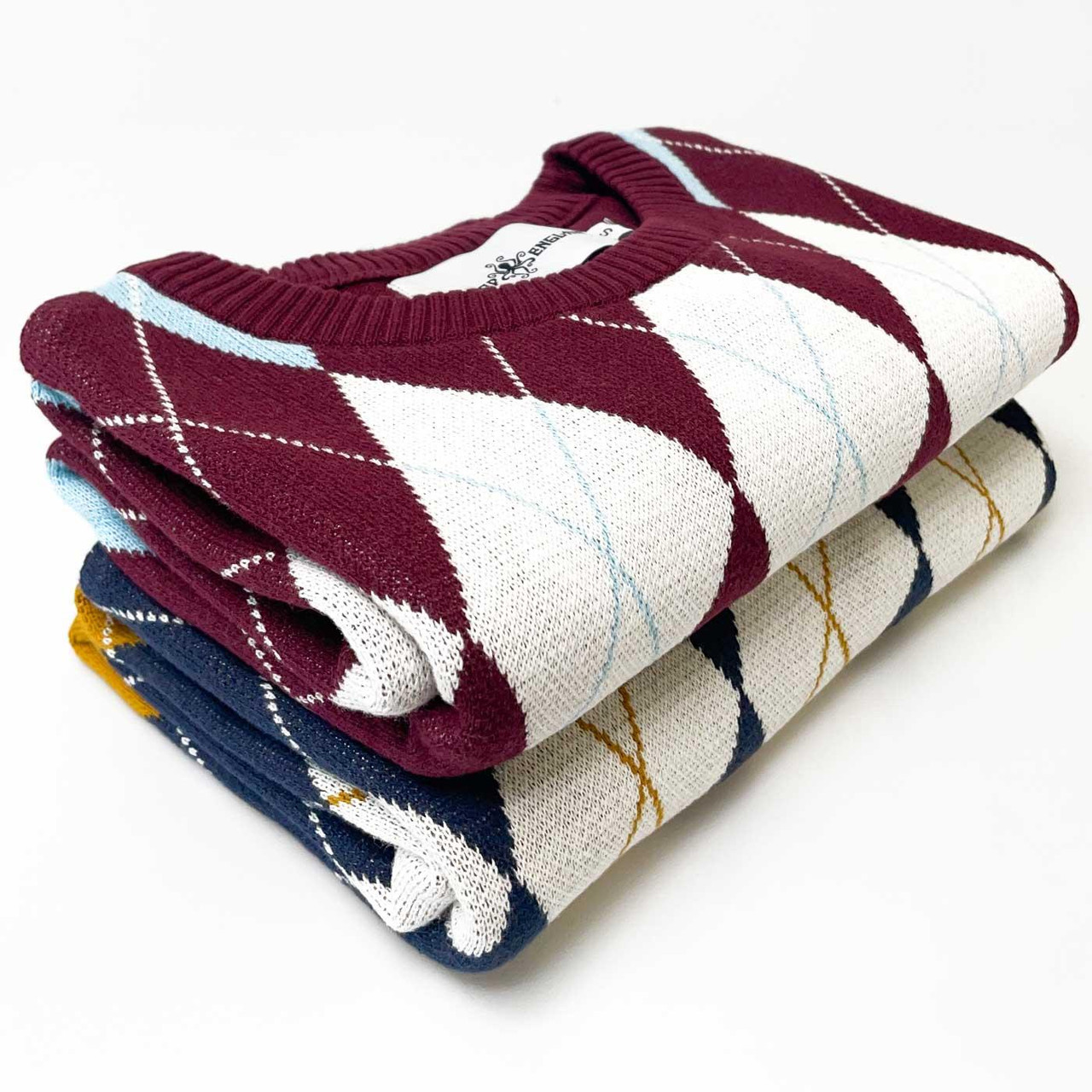Blane Madcap England Mod Argyle Knitted T-Shirt Z