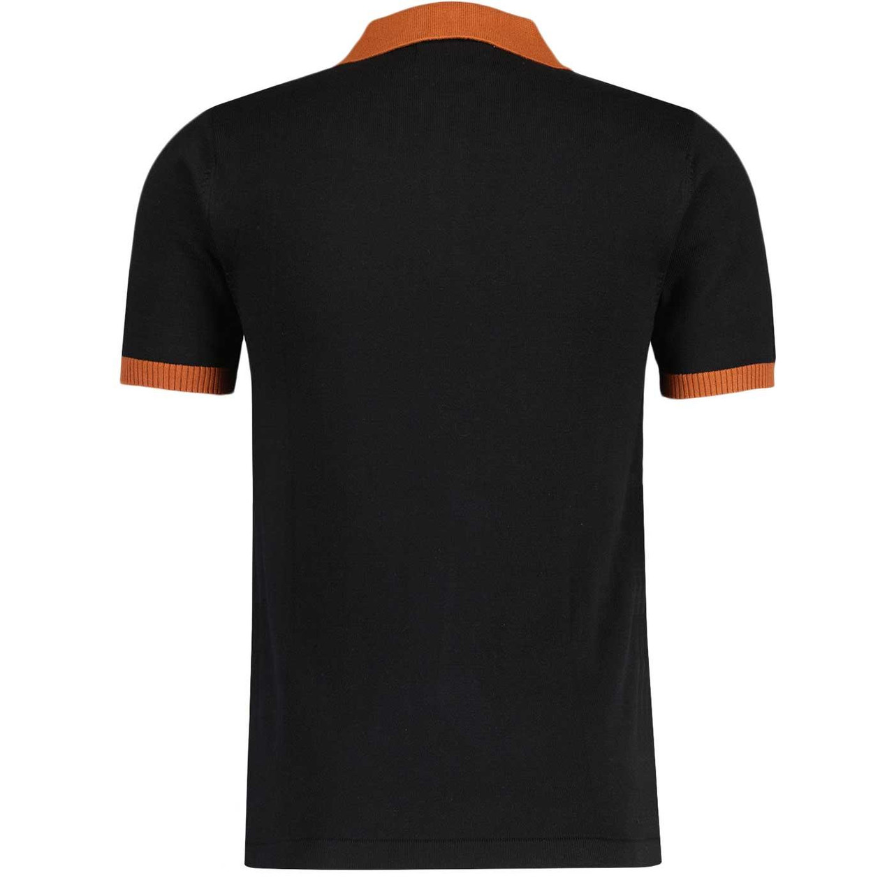Mix-Tape Madcap England Retro 70s Polo Shirt BLACK