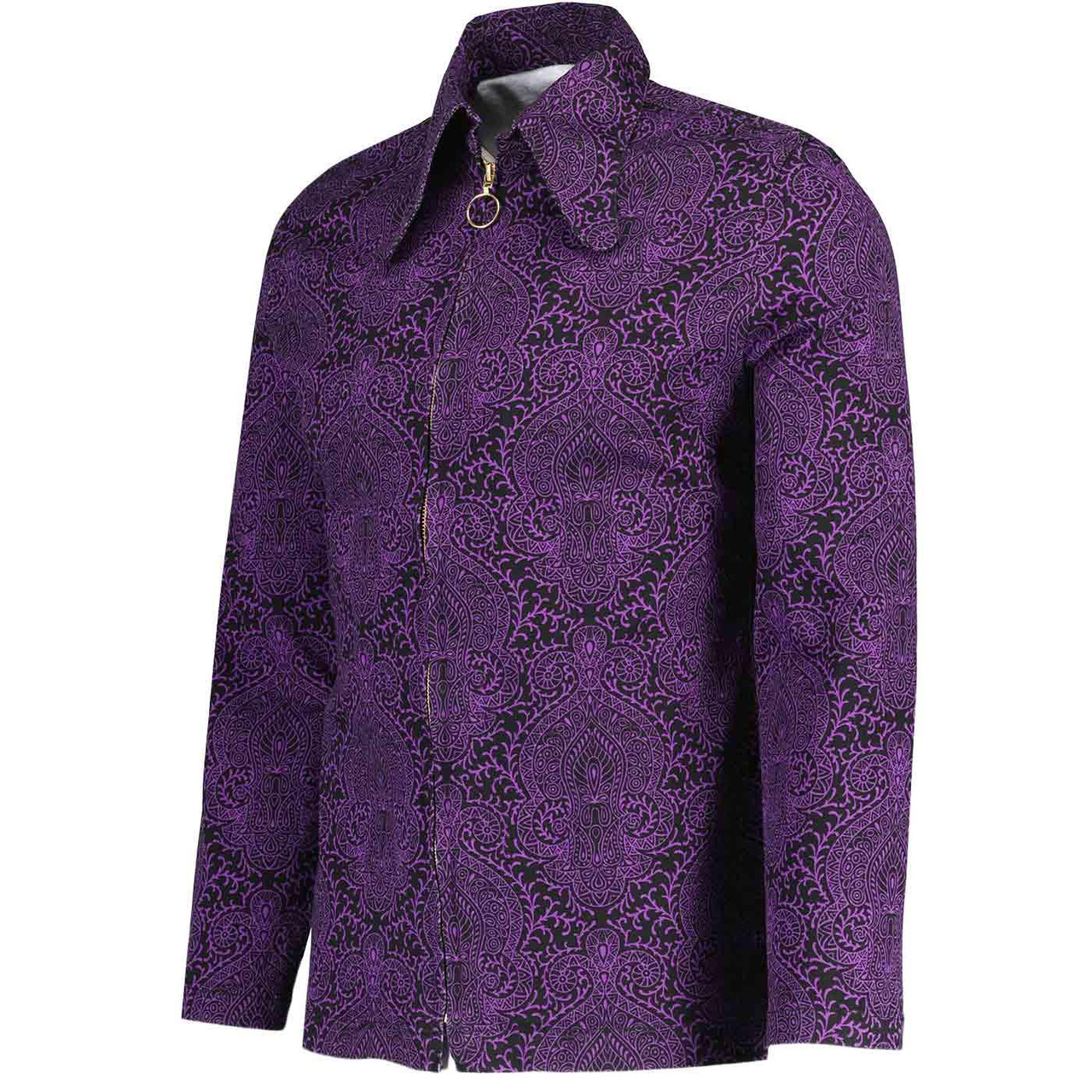 y2k MADCAP england 英国製 ブルゾン ブラック ヴィンテージ Ziggy Paisley Twill Madcap England Retro Jacket BP