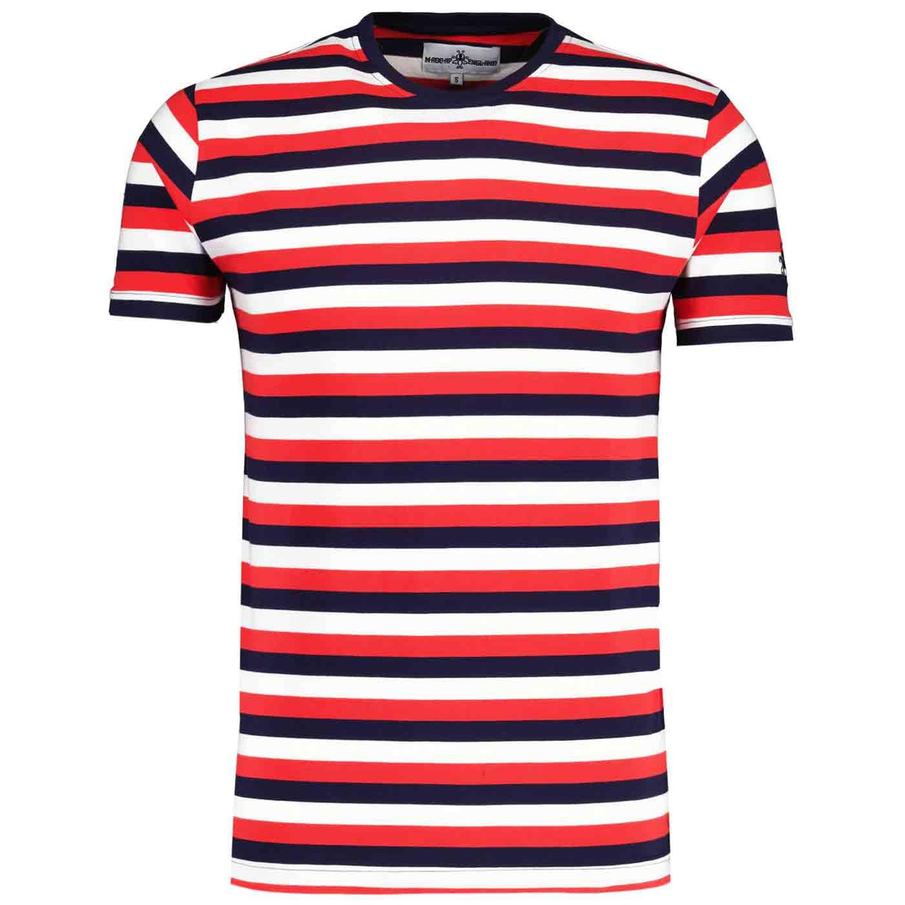 Beatwave Madcap England Retro 70s Stripe T-Shirt R