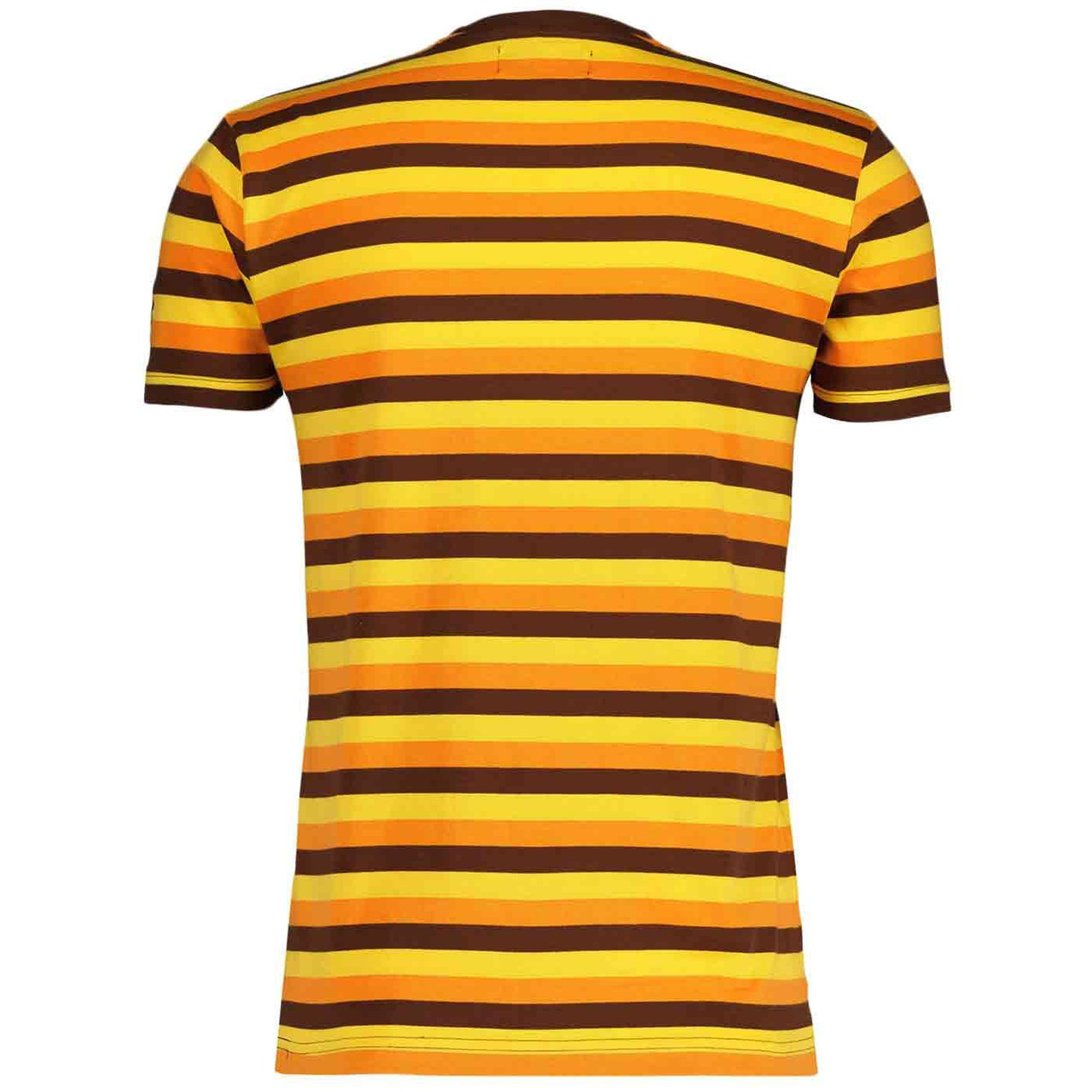 NEW MADCAP MENS MOD 60s 70s RETRO KNITTED STRIPED T-SHIRT
