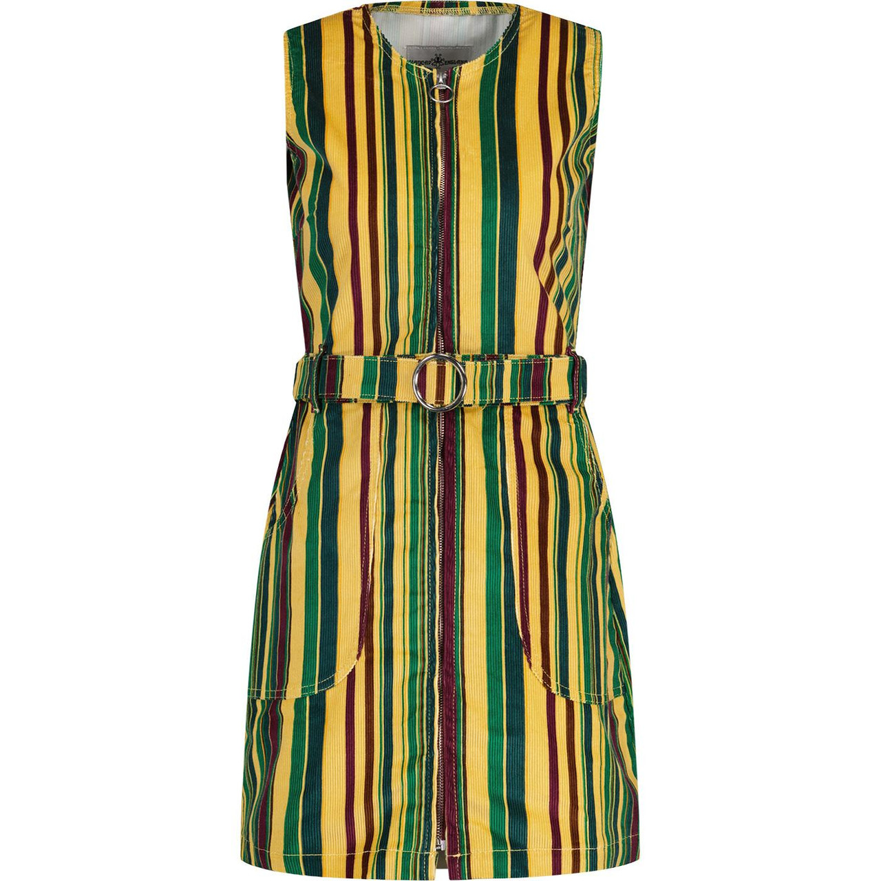 June Madcap England Striped Cord Pinafore Dress YC June Madcap England Striped Cord Pinafore Dress YC
