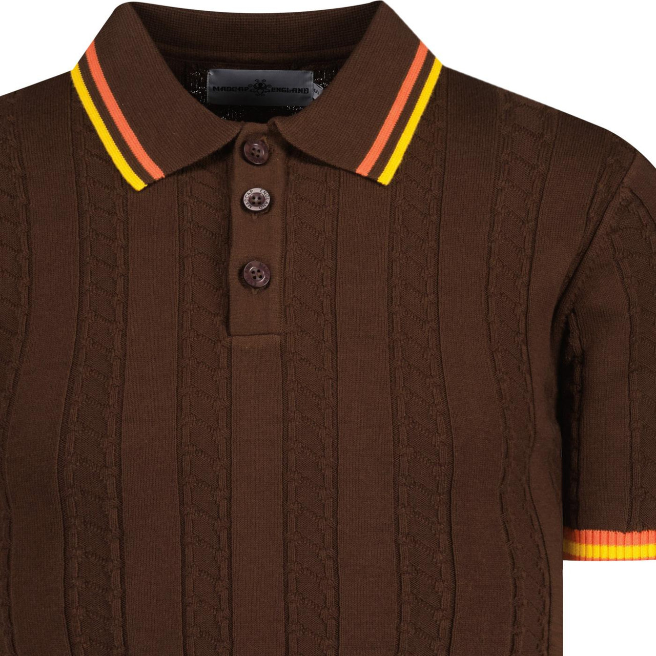 Ravello Madcap England Retro Cable Knit Polo PS