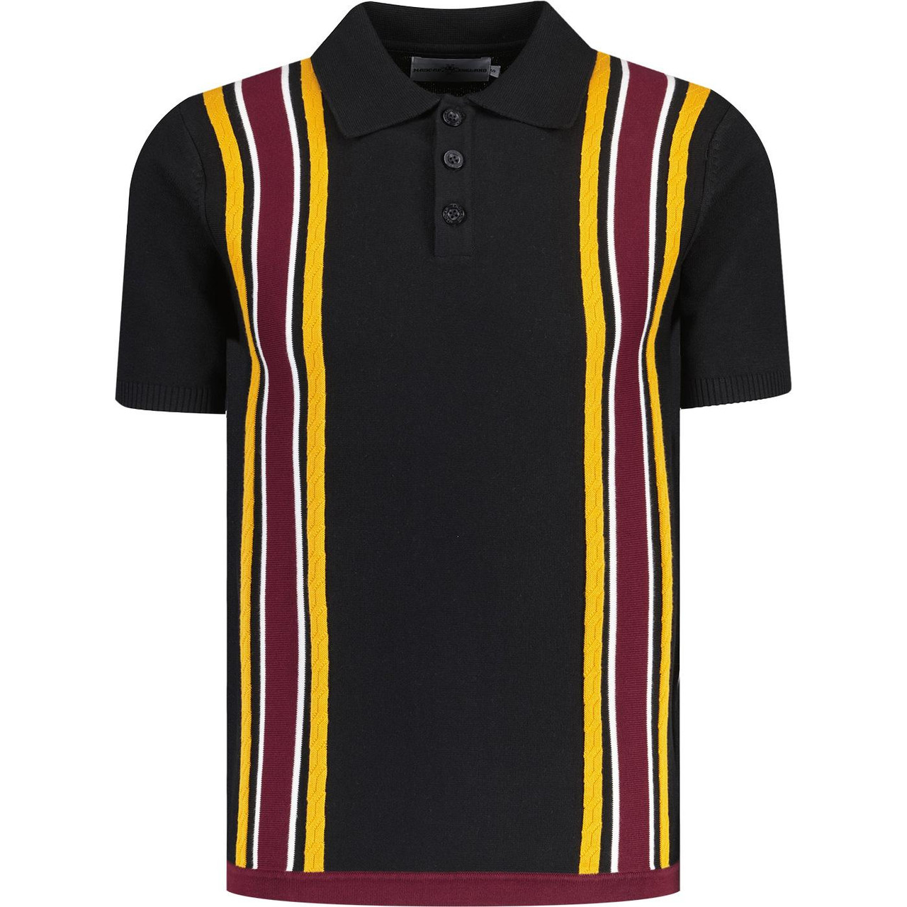 Victor Madcap England Mod Cable Stripe Knit Polo B